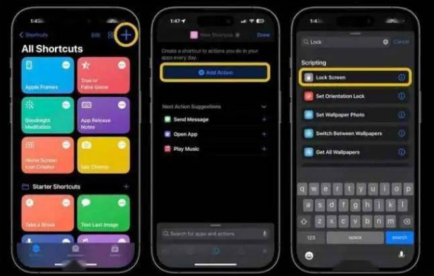 甘孜苹果14锁屏维修店分享iPhone14升级iOS16.4后如何创建锁屏快捷方式 