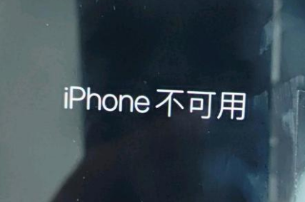 甘孜苹果服务网点分享锁屏界面显示“iPhone 不可用”如何解决 